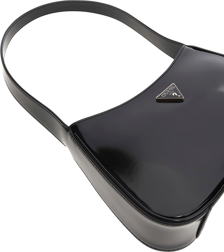 GUESS ARNELA TOP ZIP SHOULDER BAG Black