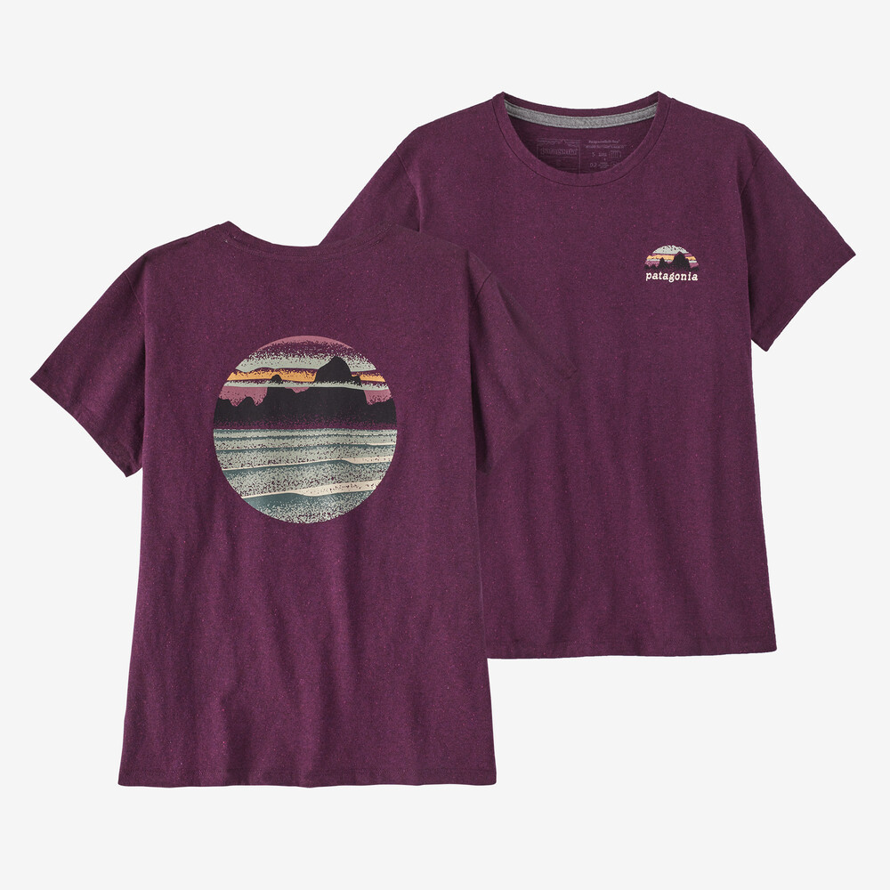 Damen Skyline Stencil Responsibili-Tee