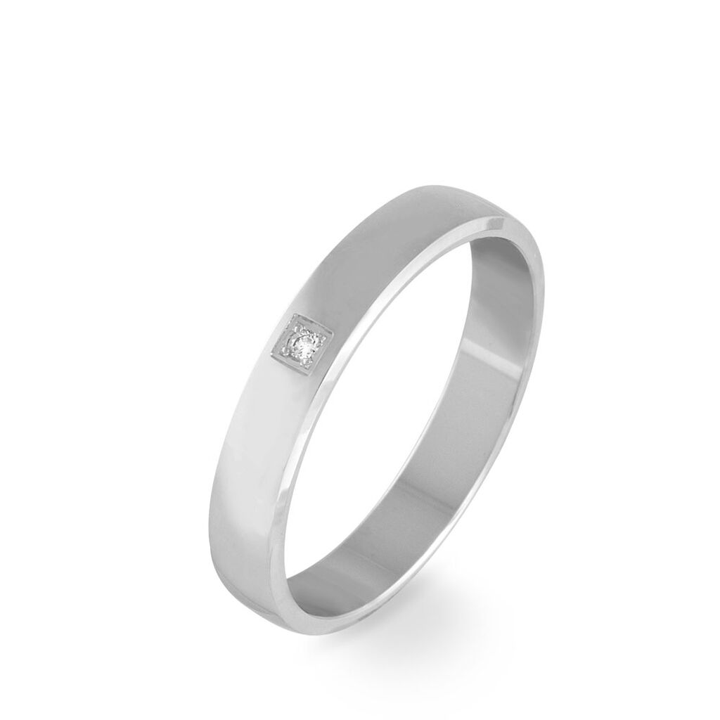 Alliance Celeste Or Blanc Diamant
