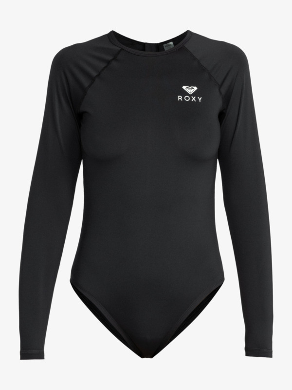 Essentials Maillot une pièce manches longues Noir Femme