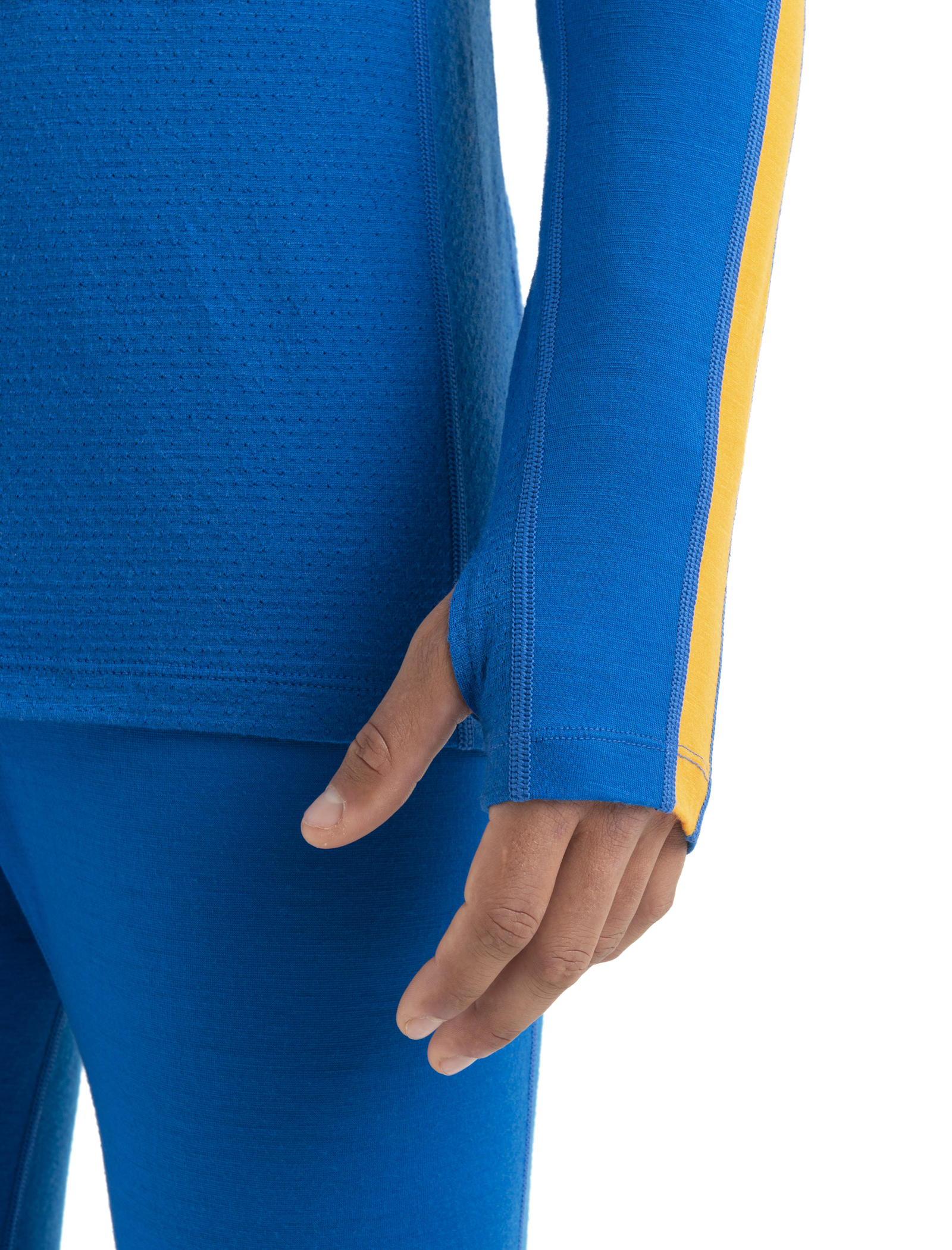 200 ZoneKnit Merino LS Crewe Thermal Top Herre Lazurite/Solar/Cb