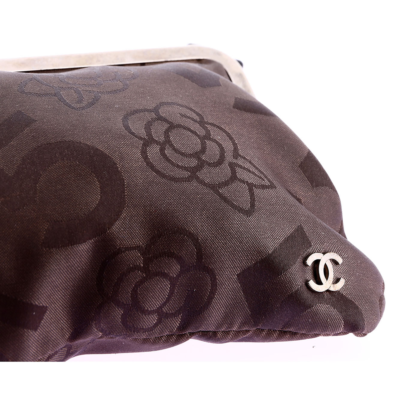 Chanel Pochette en Toile marron - Très bon état - 23x14 cm
