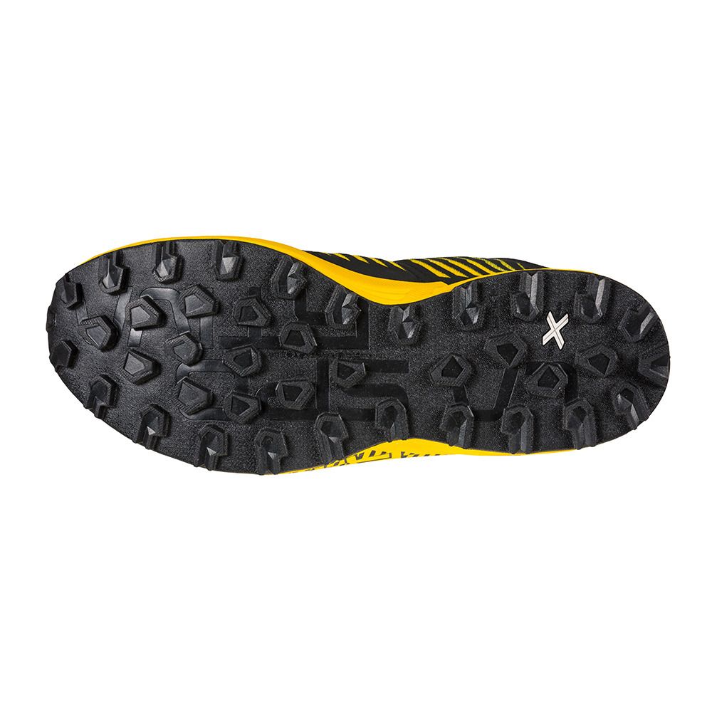 La Sportiva CYKLON - Chaussures trail Homme black/yellow