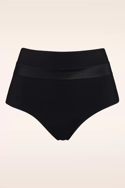 Marlies Dekkers Cache Coeur slip met hoge taille in zwart