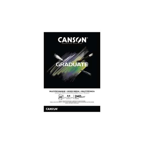 CANSON® Graduate Mixed Media Black Block