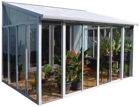 HABITAT ET JARDIN - Véranda san remo - 3 x 4.25 m - blanc