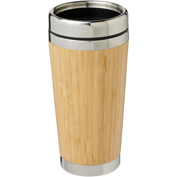 EgotierPro 100636 - Gobelet 450ml avec extérieur en bambou Bambus