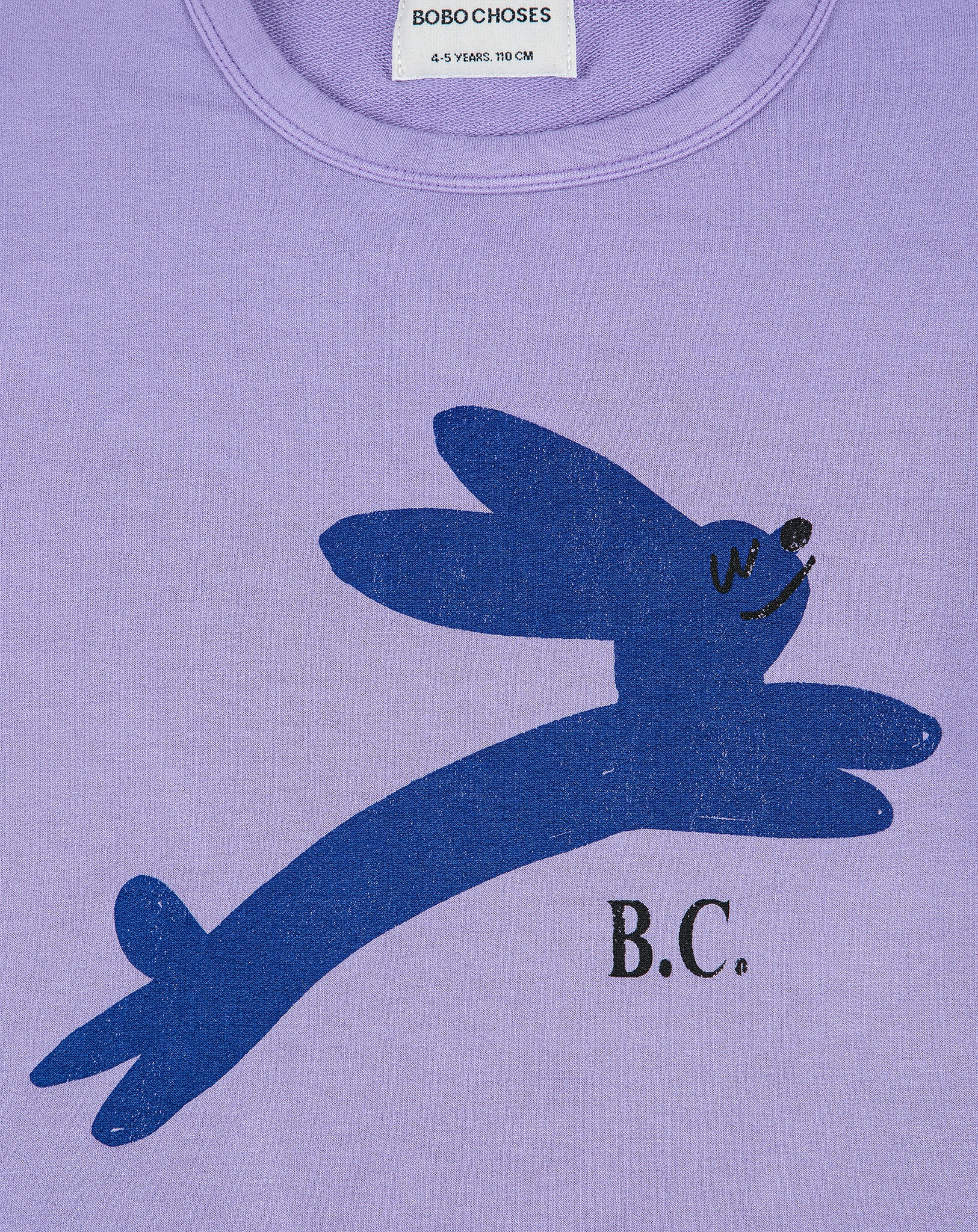 Langarmshirt JUMPING HARE in purple