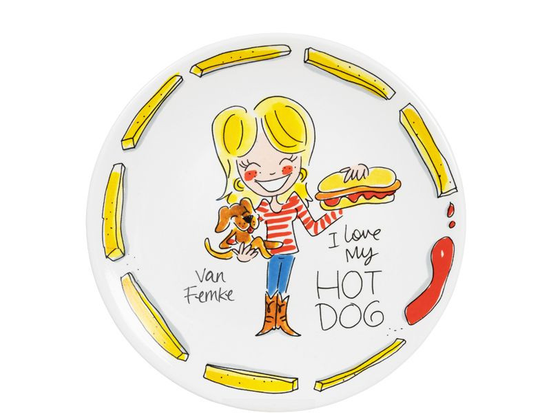 Ontbijtbord ø22cm Hot Dog