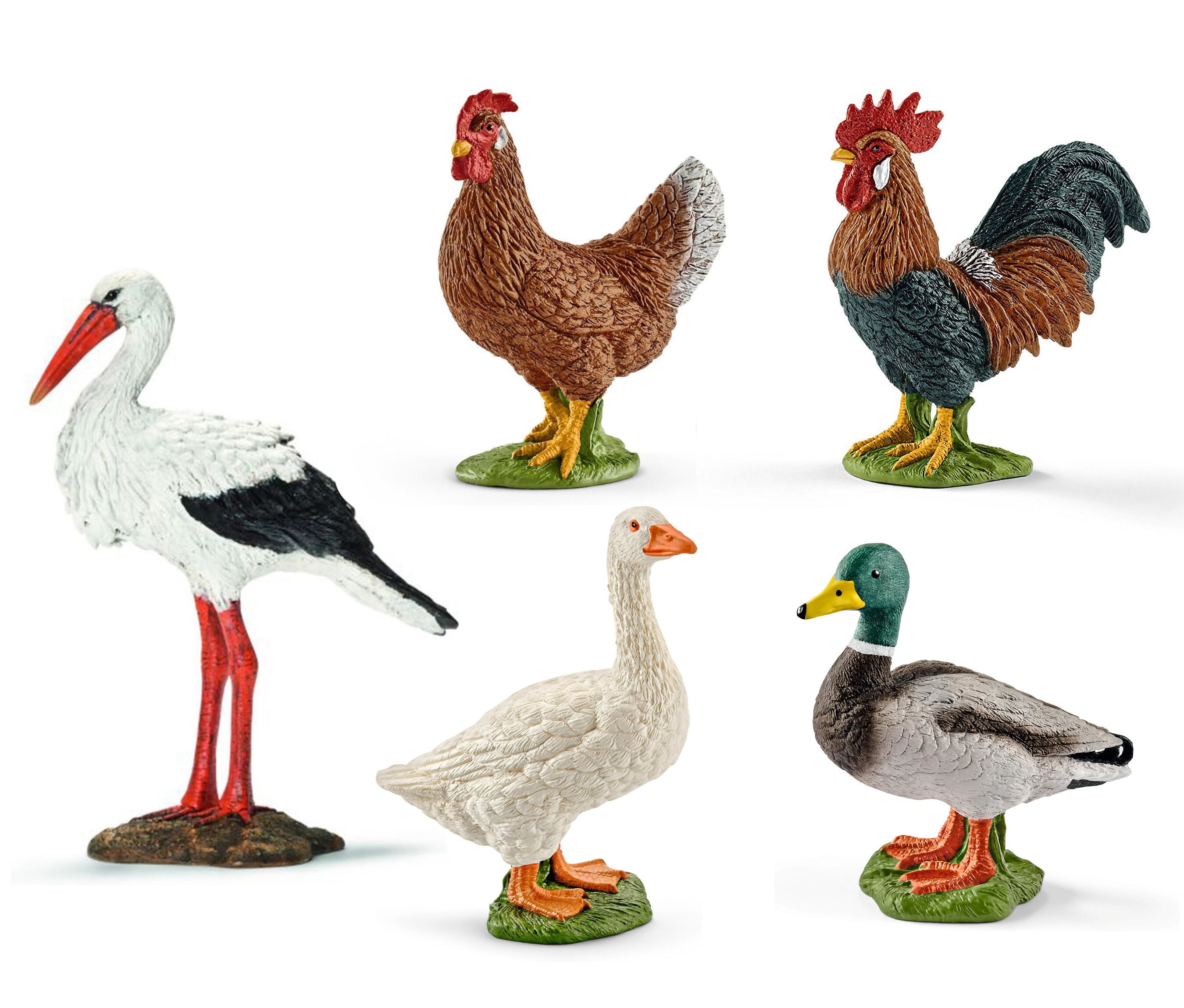 Schleich - Tierfiguren - Bauernhof-Set mit 22 Tieren Sammelfiguren Spielfiguren