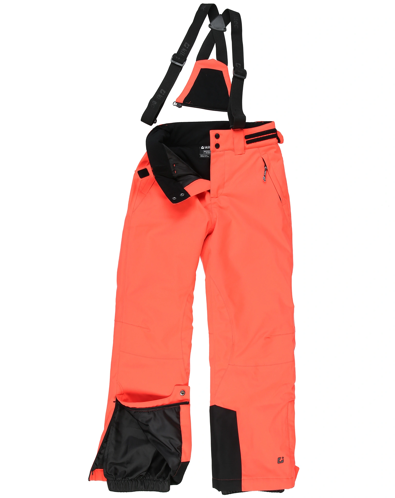 Funktionshose KSW 77 GRLS SKI mit abzippbarem Latz in koralle