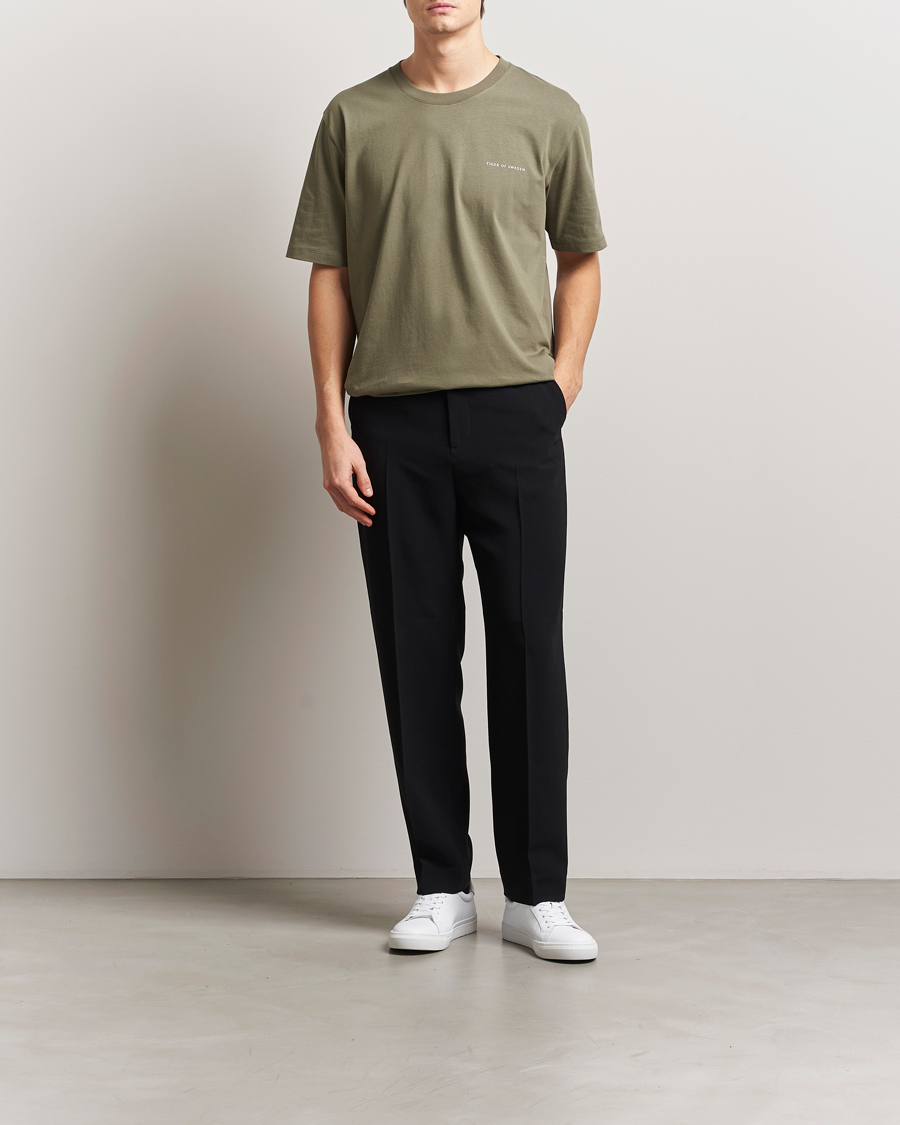 Tiger of Sweden Pro Cotton Logo T-Shirt Dusty Green