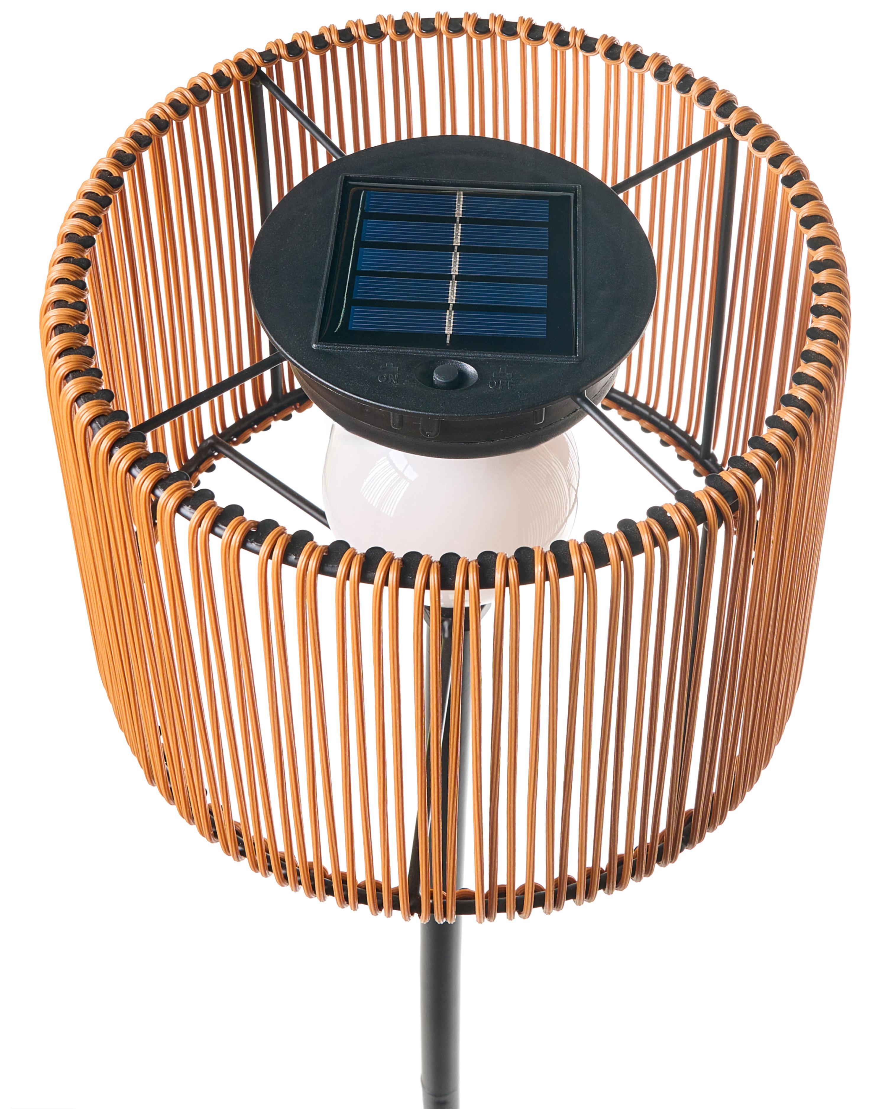 Solar LED-bollamp voor buiten LUENA Bruin
