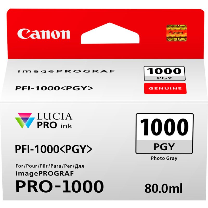 Canon Cartouche d'encre photo grise PFI-1000PGY