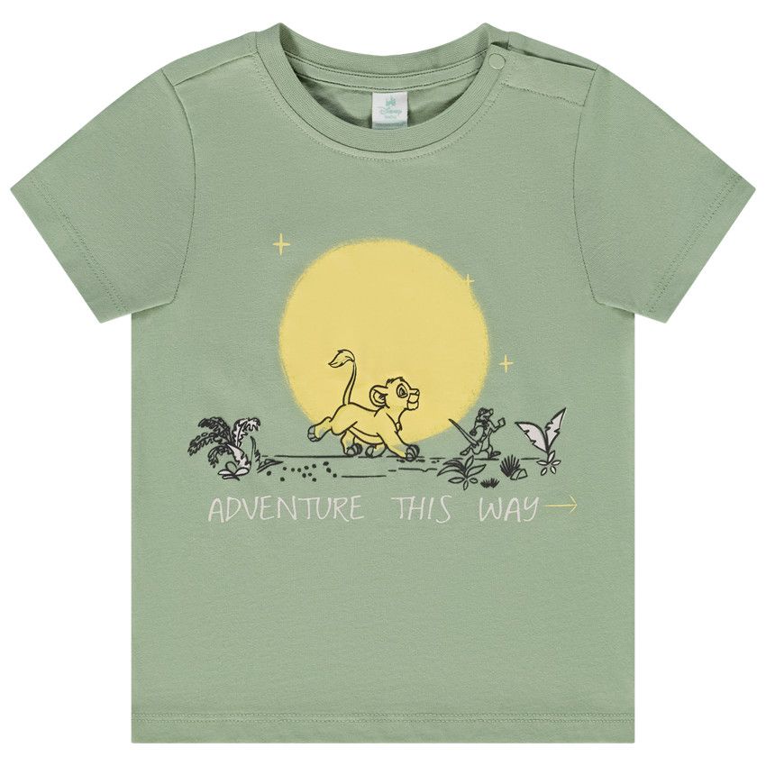 T-shirt manches courtes Le Roi Lion Disney pour bébé garçon - Vert