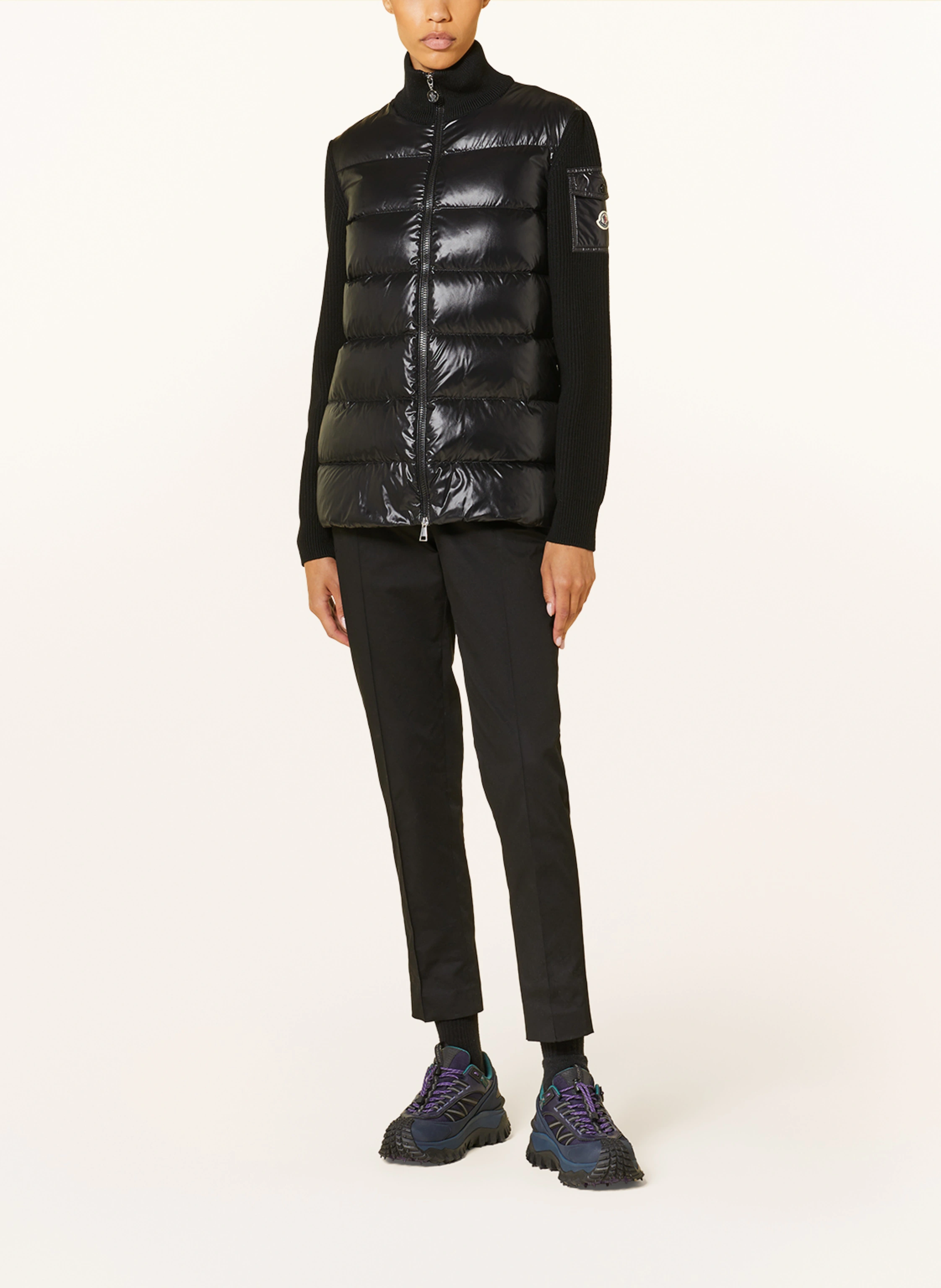 MONCLER Daunenjacke im Materialmix