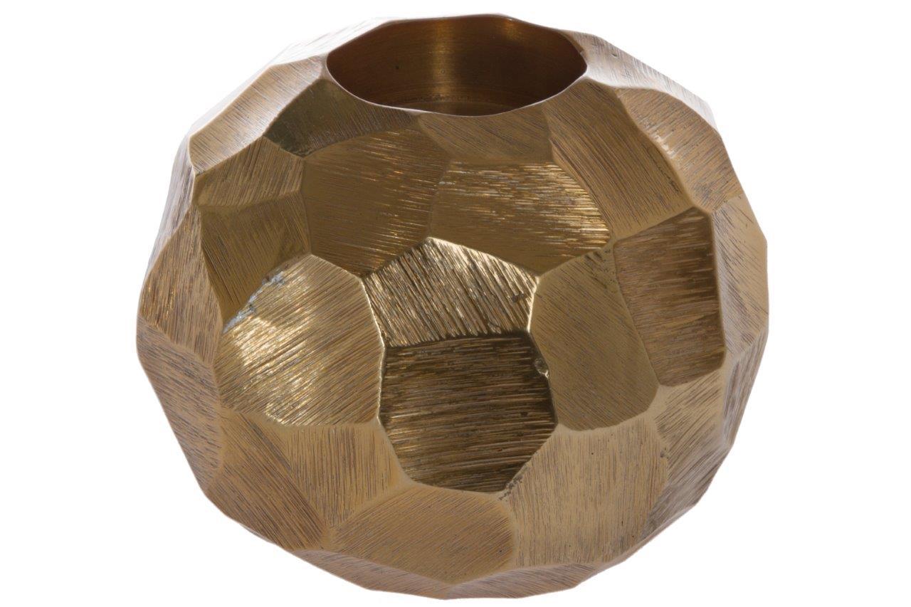 Teelichthalter BOWLO - gold - Ø 10 cm