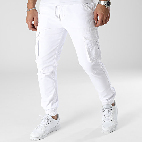 Pantalon Cargo XQ05 Blanc