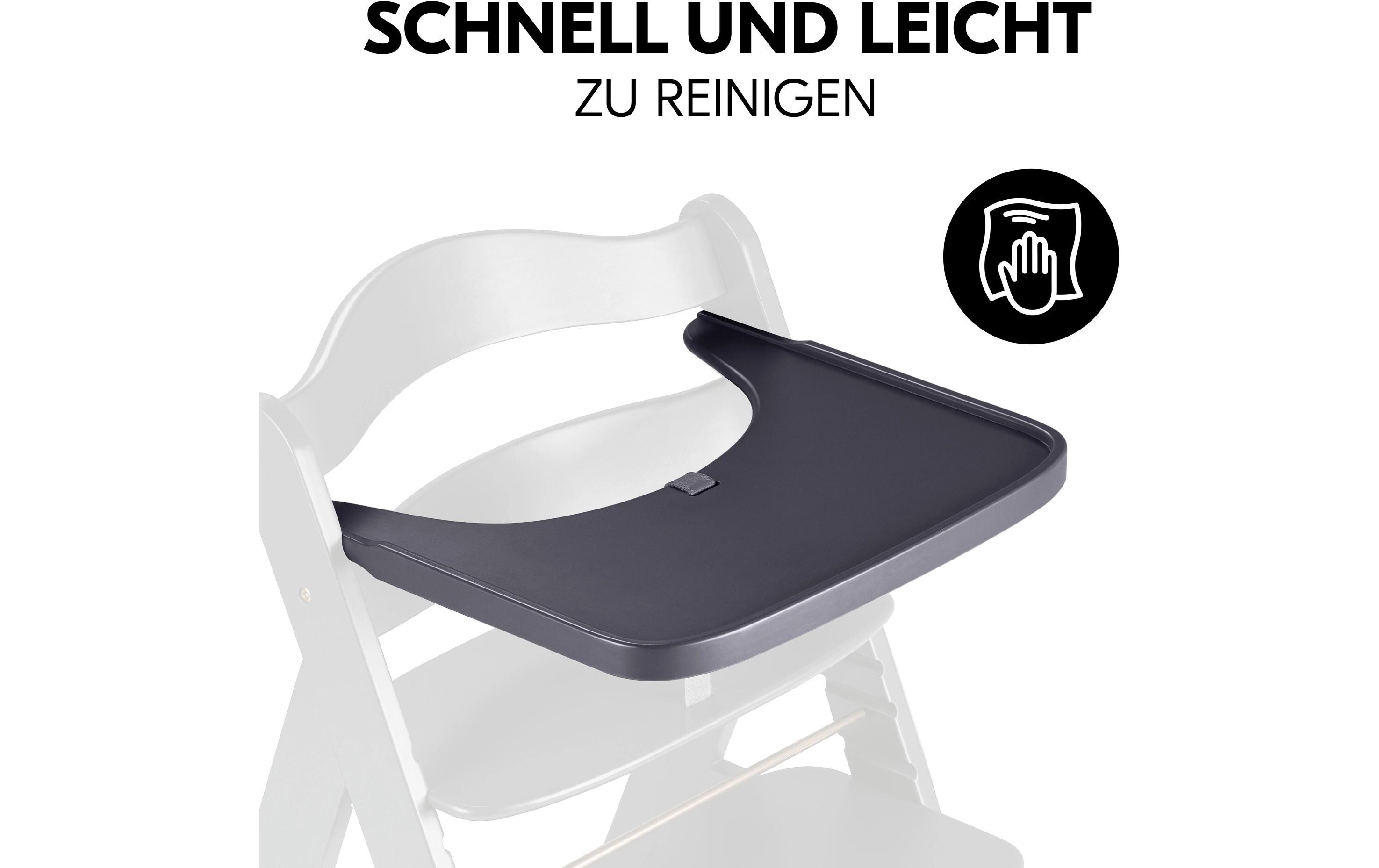 Essbrett Alpha Wooden Dark GreyHolzessbrett für den Alpha+ & Beta+ Holzhochstuhl
