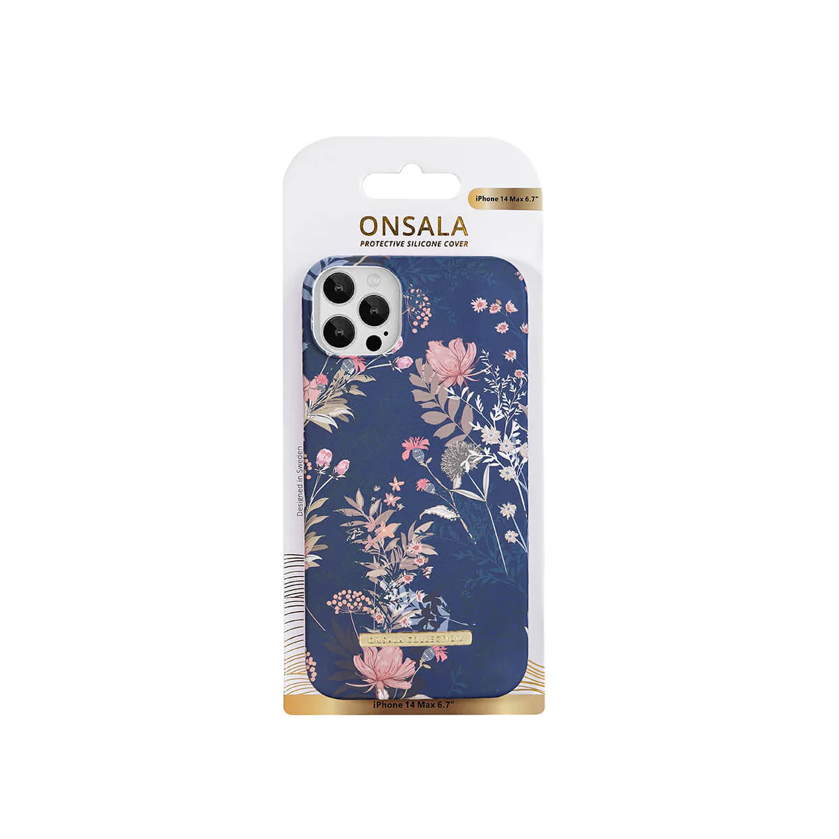 Onsala Fashion iPhone 14 Plus deksel (dark flower)