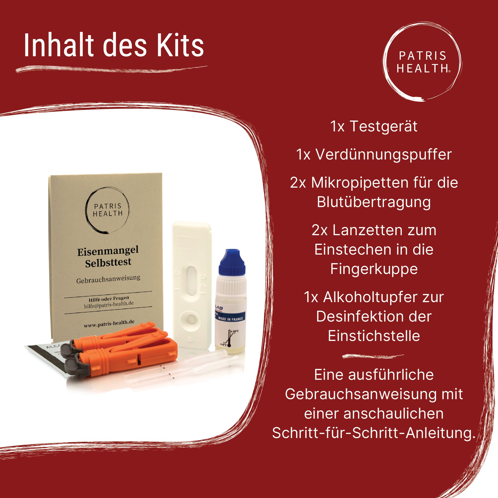Patris Health® Eisenmangel Selbsttest