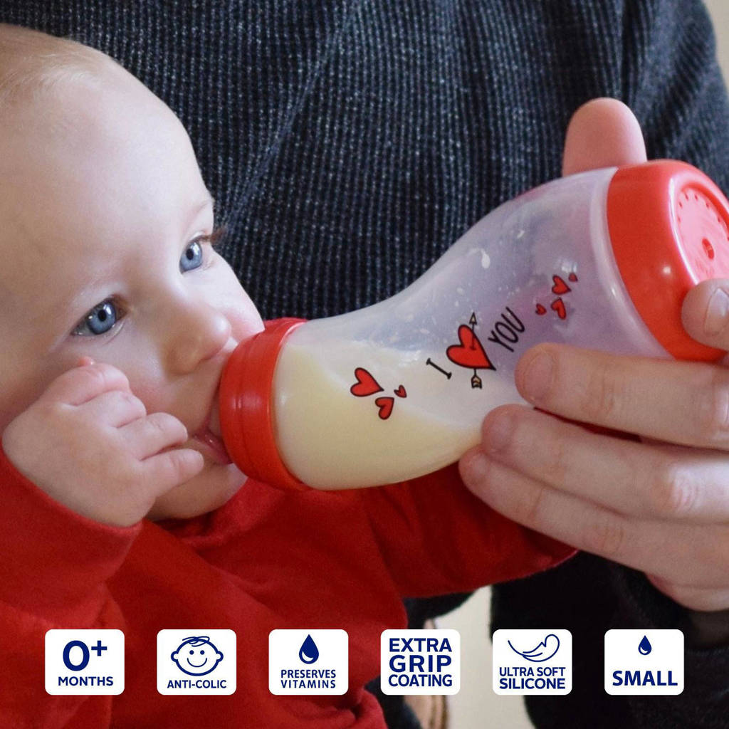 S-Babyfles - Anti Koliek - 250 ml - I Love <3
