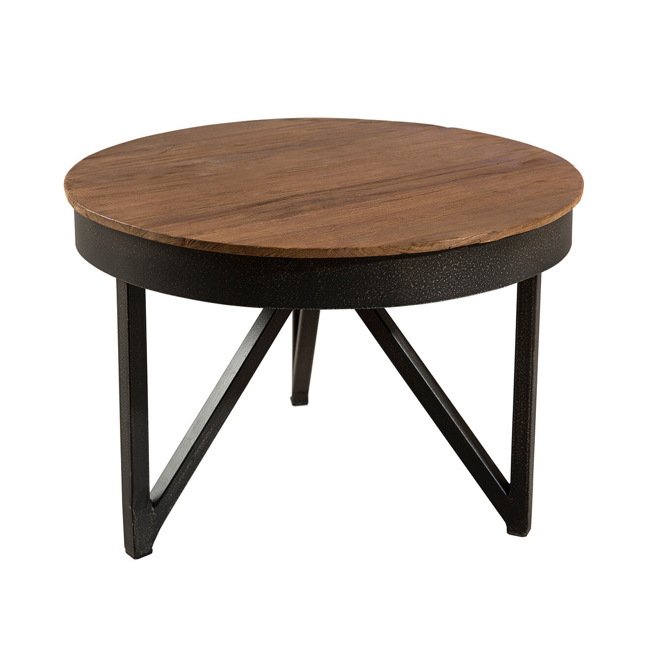 Macabane Table basse Lea marron - D.50xH.35 cm