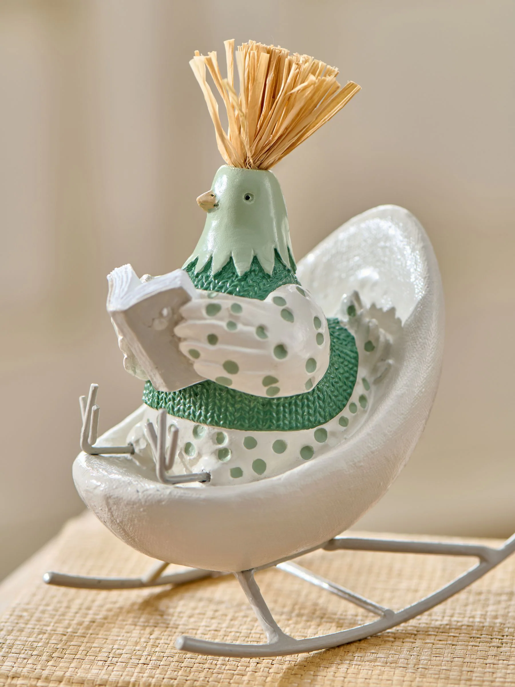 Schommelstoel kip Ornament