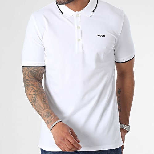 Polo Manches Courtes Slim Dinoso 50467344 Blanc