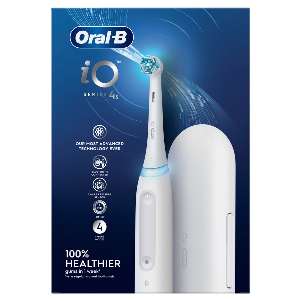 Oral-B - iO4s Hvid Elektrisk Tandbørste