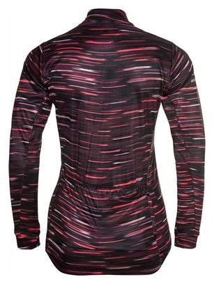 Haut Zippé Odlo Zeroweight Ceramiwarm Rouge Femme
