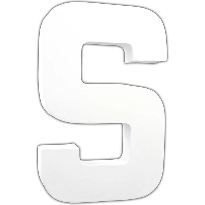 Lettre S 20,5cm - Blanc