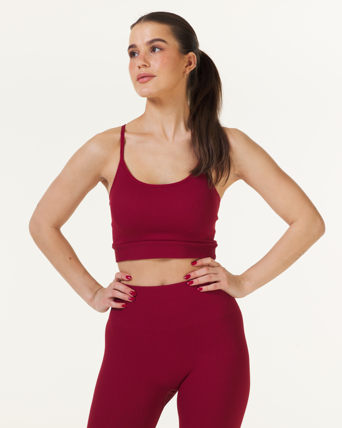 Bumpro Perfect Rib Bra Wine