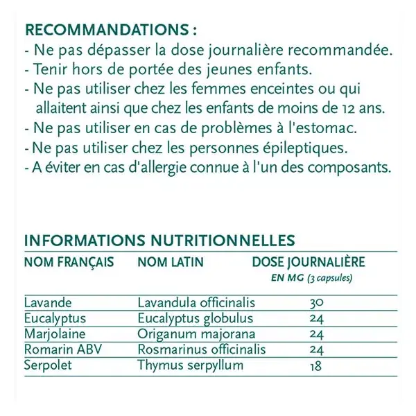 Phytosun Arôms Capsules Bronches 30 Capsules