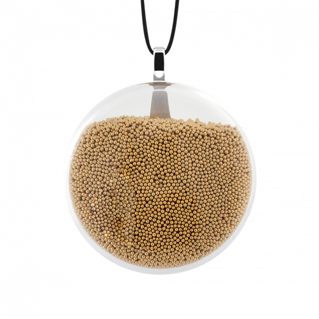 Pendentif en verre soufflé - Galet Mini Billes