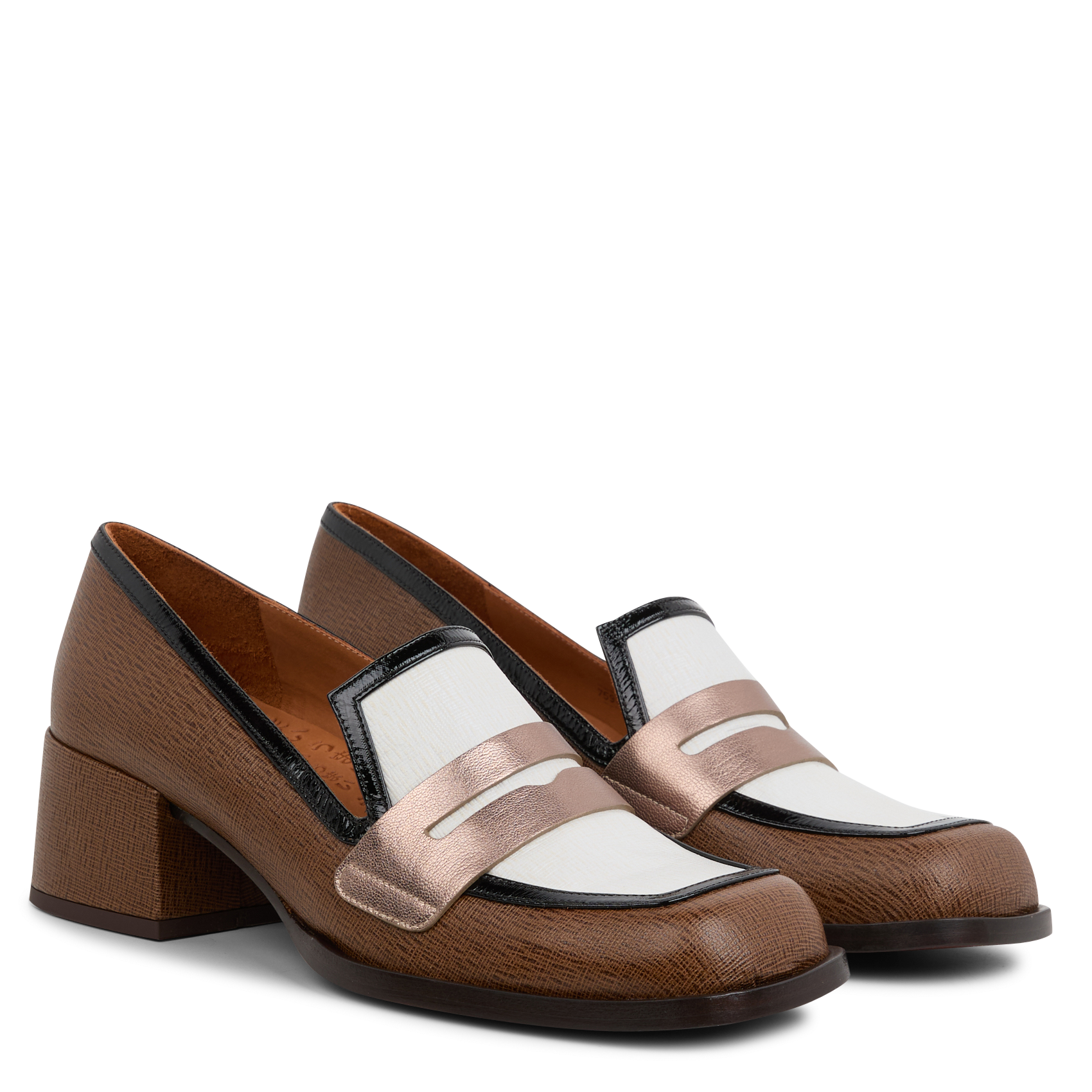 BROCHI - Mocassins en cuir | Multicolore