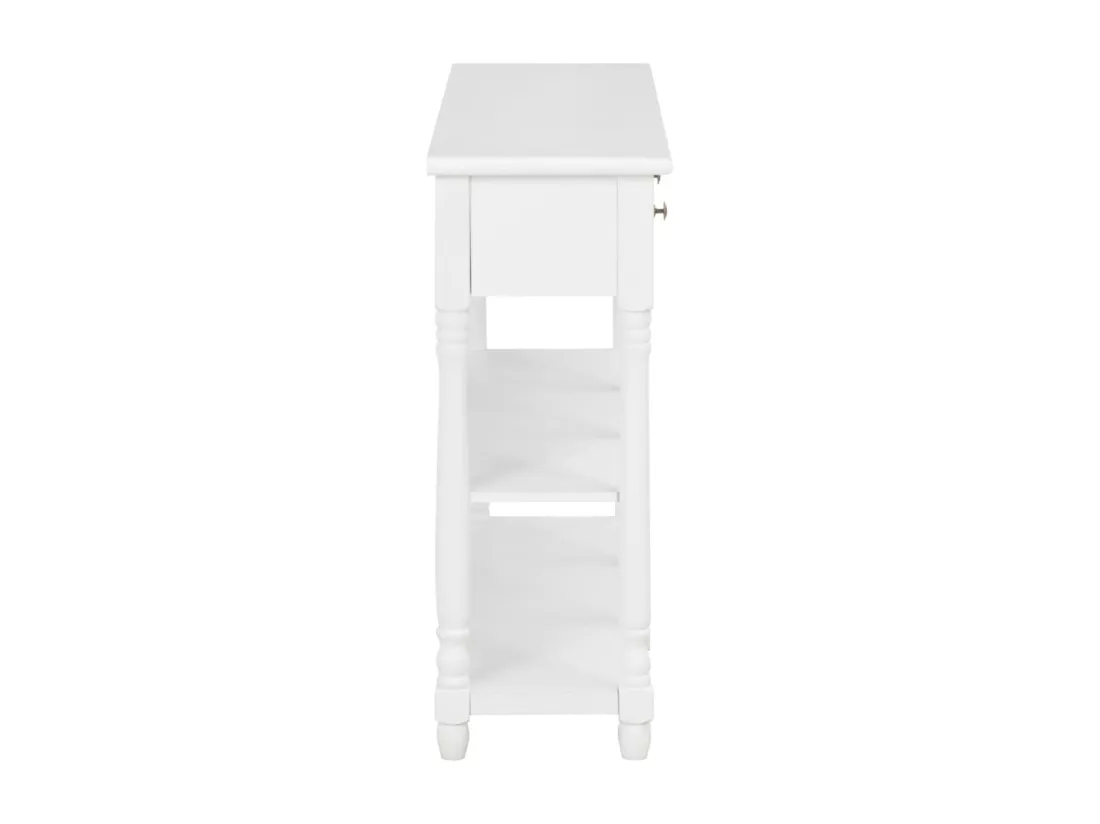 Table console Blanc 120x30x76 cm MDF