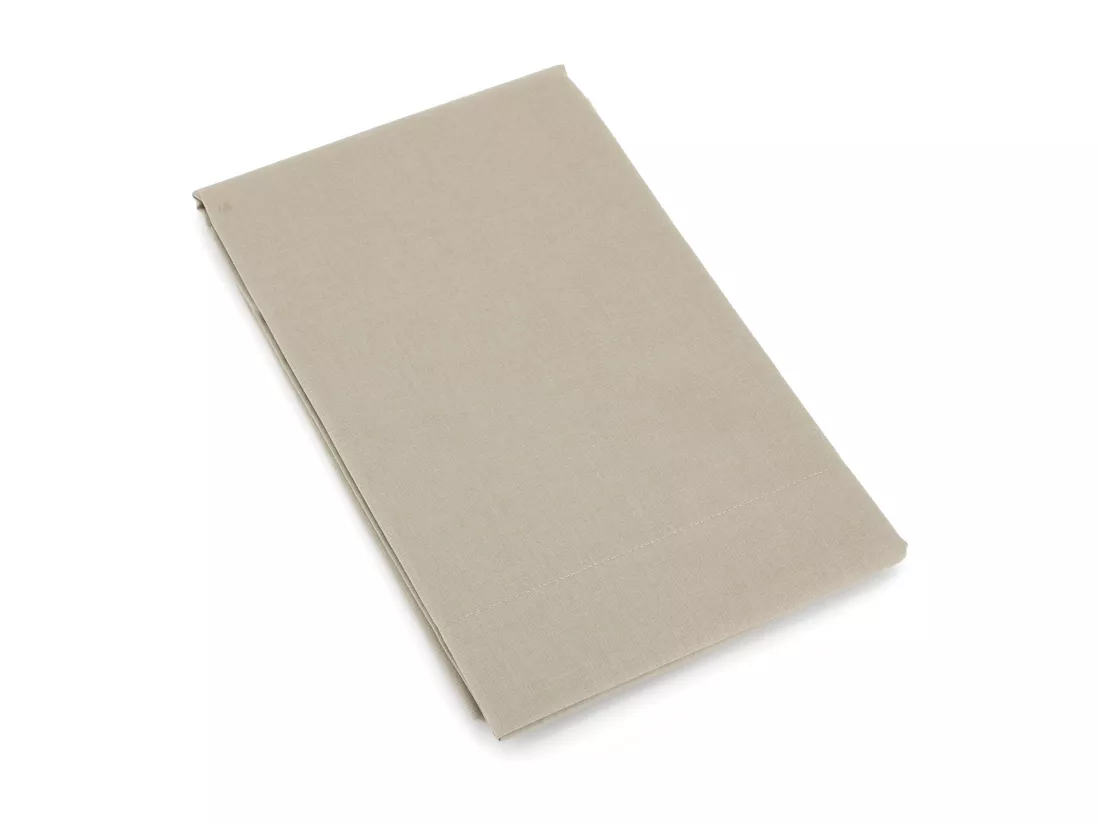 Taie de traversin uni 230X43 cm coton ALTO Chamois