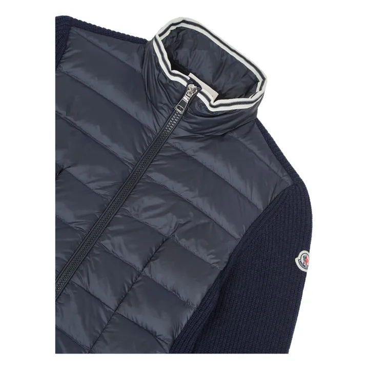 Moncler Veste Zippée Col Montant | Bleu marine