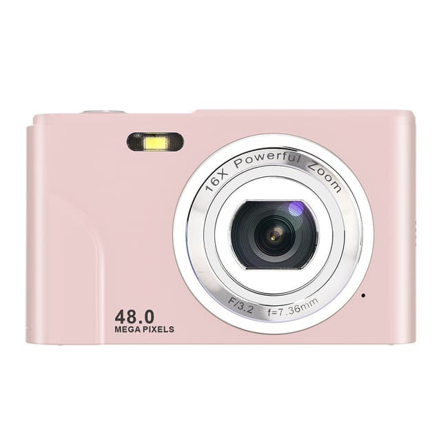 Digitalkamera 1080P / 48 megapixel / 16x zoom Lyserød