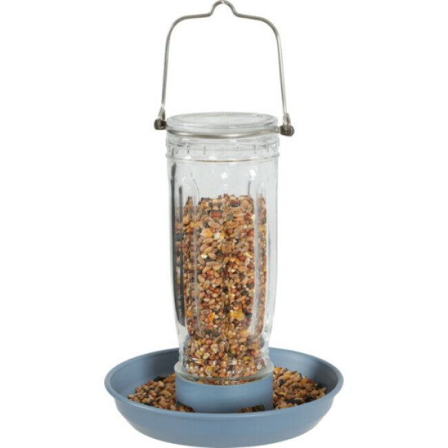 Mangeoire en verre pour oiseaux de la nature Zolux