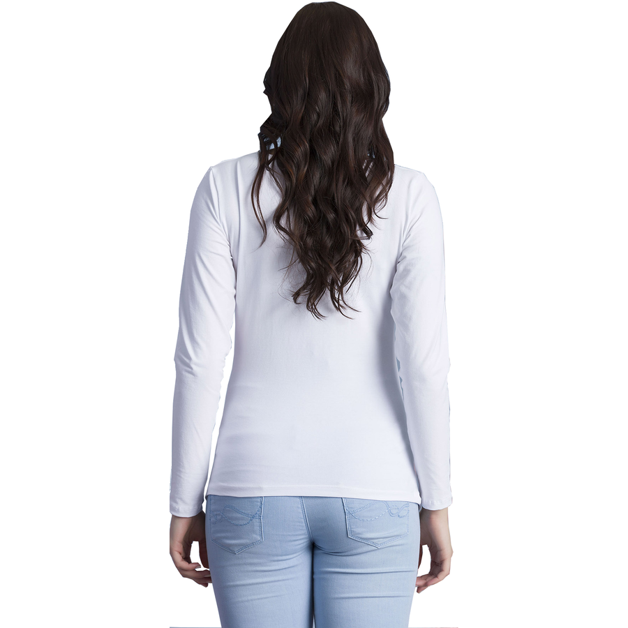M.M.C. Umstandslangarmshirt Best Mom Ever mit Motiv Weiß