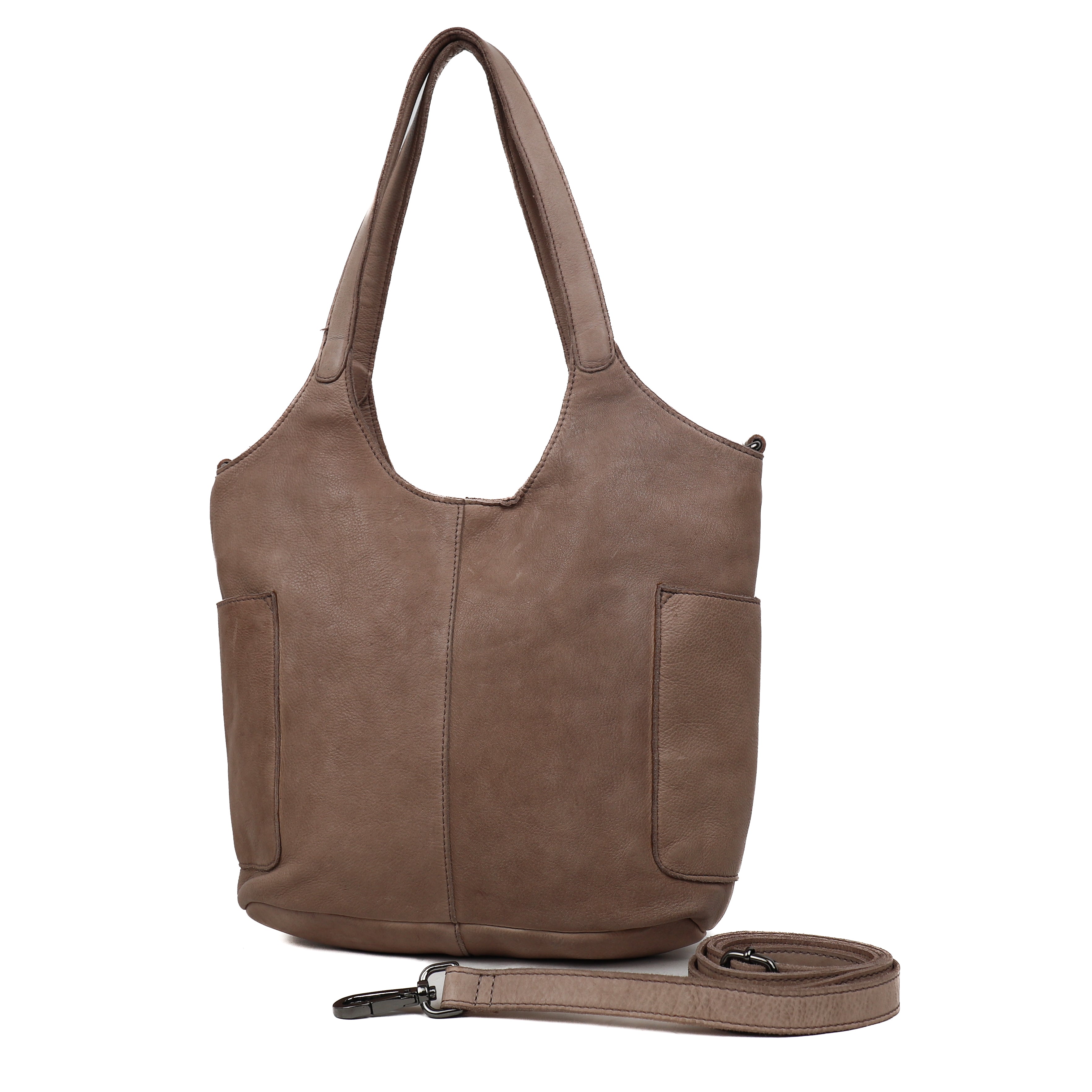 Hand-/schoudertas 'Diede' taupe Taupe