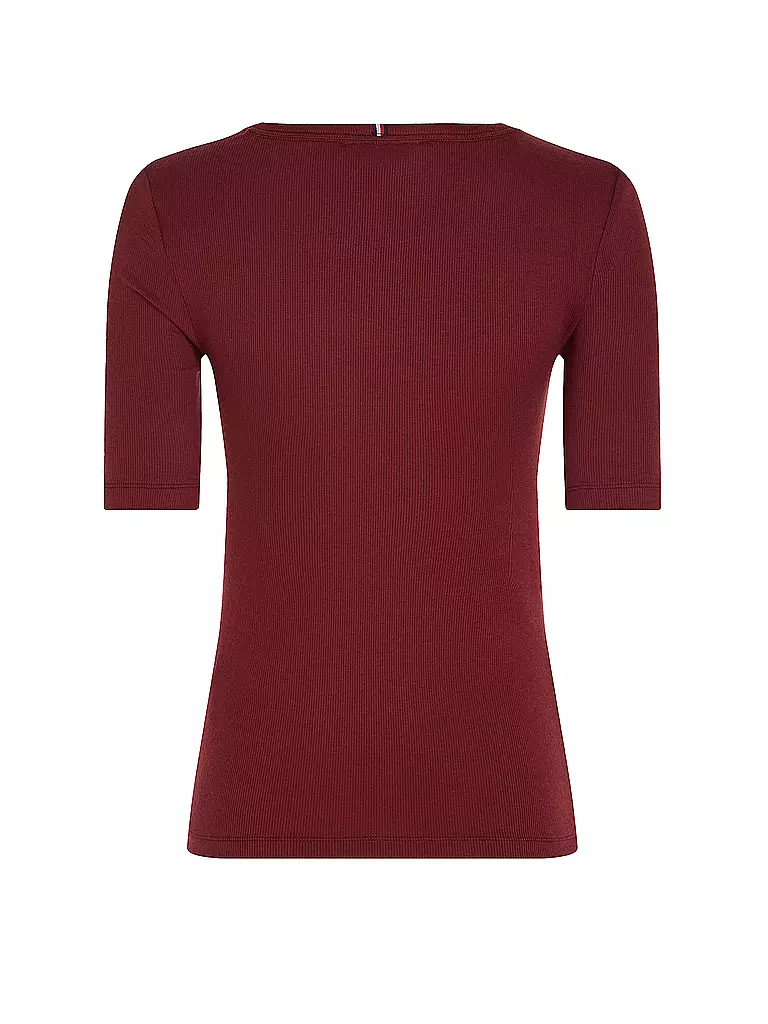 TOMMY HILFIGER T-Shirt dunkelrot