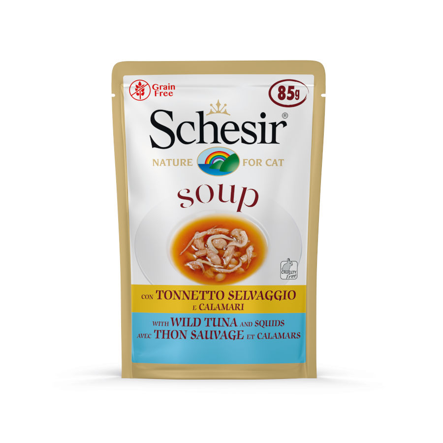 85 g Schesir Sopa com Atún para Gatos