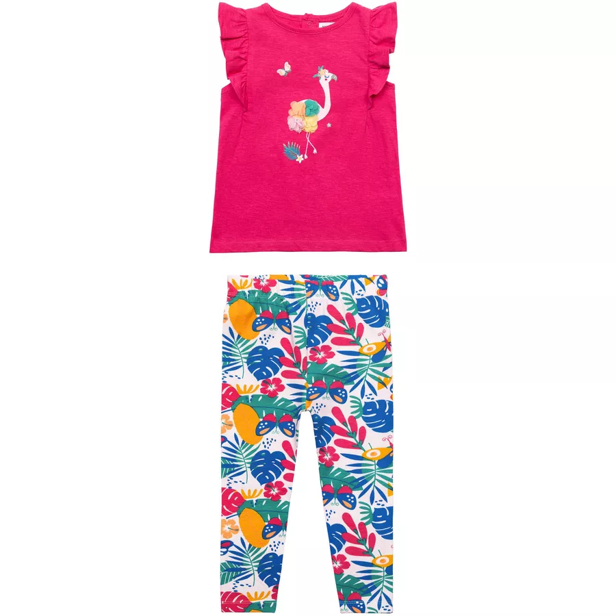 MINOTI T-Shirt und Leggings im Set Rosa