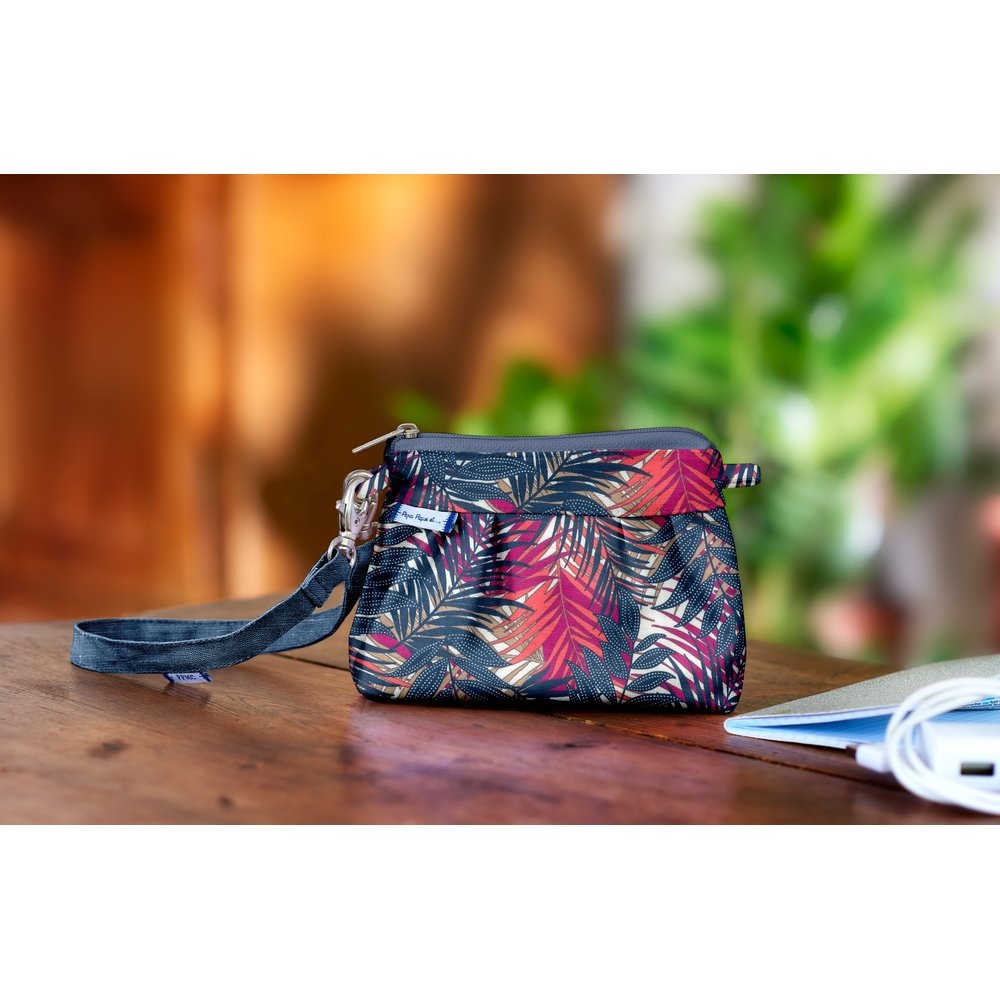 Mini Pochette Plissée Tropical Fire