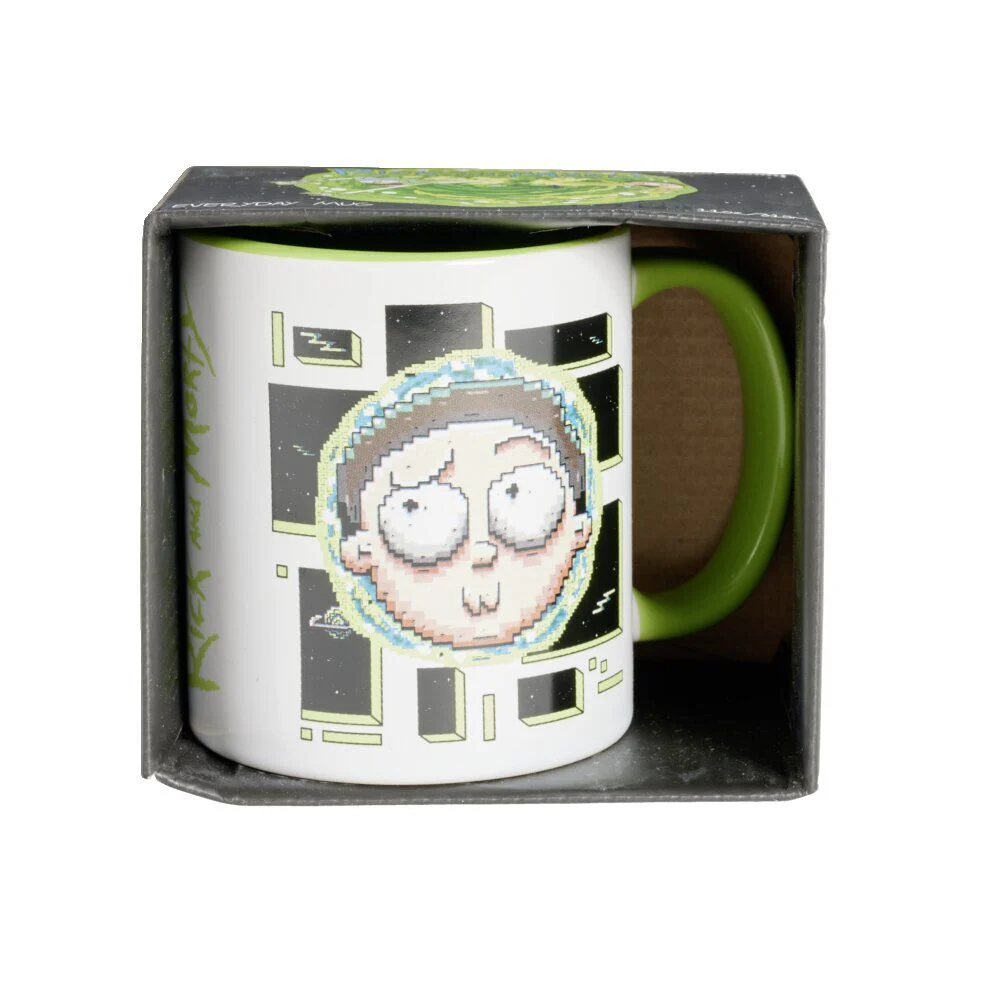 Mug Rick et Morty blanc et vert clair 315ml