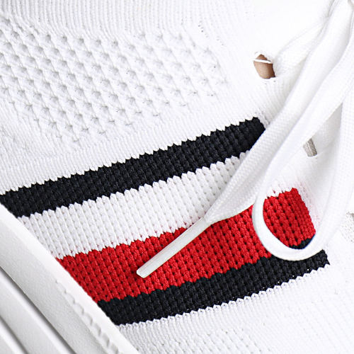 Baskets Modern Runner Knit Stripes Essential 4798 White