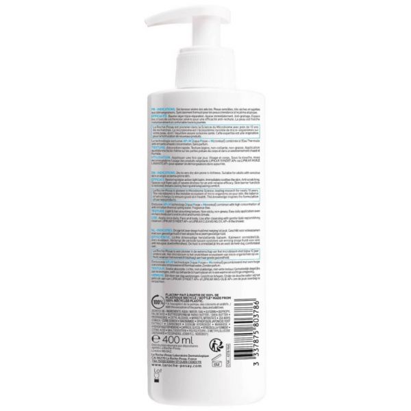 La Roche Posay Lipikar Baume AP  Light Bálsamo Reparador 400ml